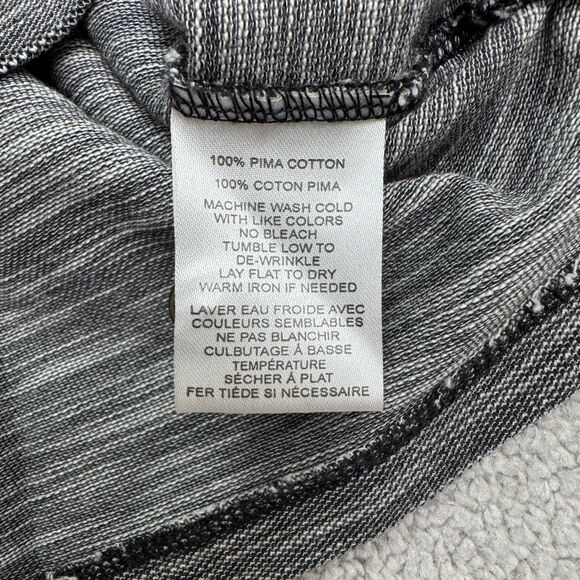 Robert Barakett Henley Long Sleeve Shirt Mens Small Gray Pima Cotton Textured - Picture 5 of 11